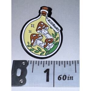 Mushrooms in a Jar Pin Brooch